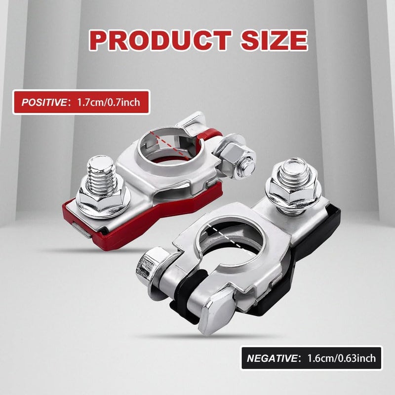 HEVLE 2PCS Battery Terminal Connector for Nissan - Image 2