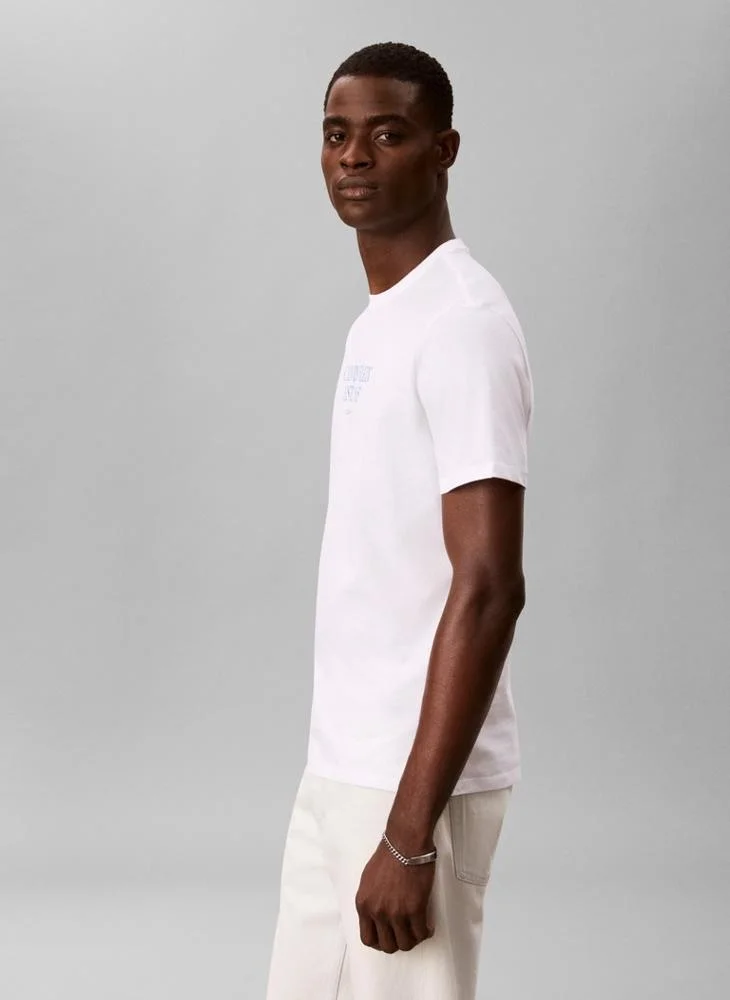 Calvin Klein Jeans  1968 Logo Graphic Crew Neck T-Shirt for Men | Best Price UAE