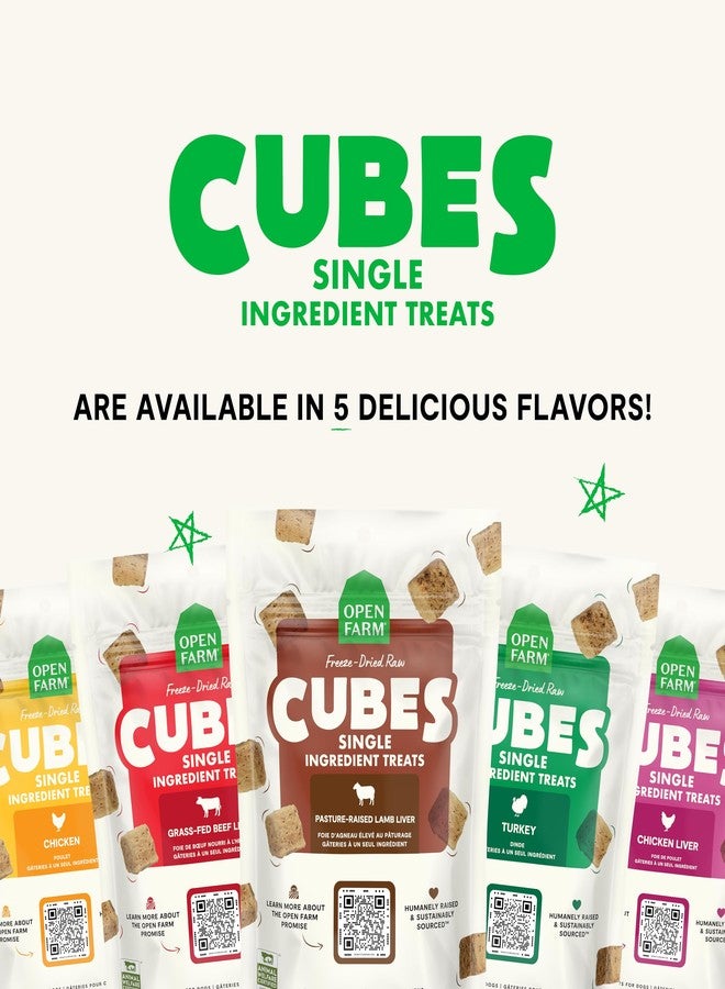 Open Farm مكعبات أوبن فارم، مكافآت كلاب مجففة بالتجميد، مكونة من مكون واحد، كبد بقري، عبوة 3 أونصة - Image 5