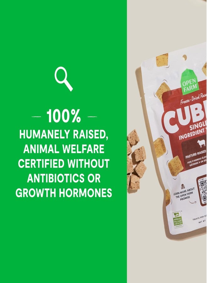Open Farm مكعبات أوبن فارم، مكافآت كلاب مجففة بالتجميد، مكونة من مكون واحد، كبد بقري، عبوة 3 أونصة - Image 4