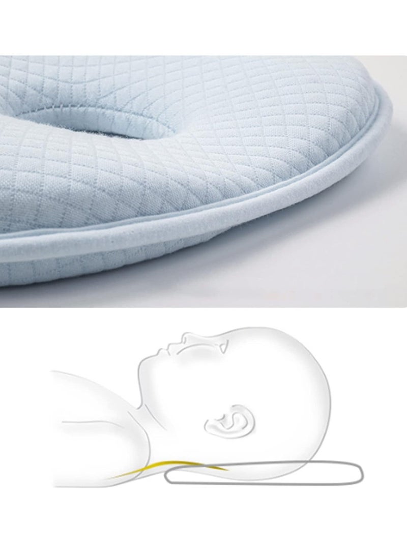 general Baby Shape Pillow, Baby Feeding Pillow, Bear Shape Memory Foam Material Bed Pillow, 3D Multifunctional Outdoor Flat Head Prevents Pillow, Moisture Wicking Away Baby Pillow - Image 3