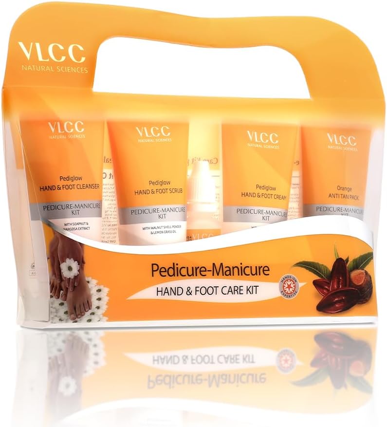 VLCC Quick use-switch compatible build Pedicure-Manicure Hand & Foot Kit((150gm+60ml)) Balanced universal design - Image 1