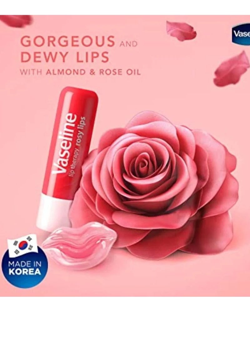 Vaseline 2 Piececs of  Rosy Lips  Lip Care - 4.8 g - Image 3