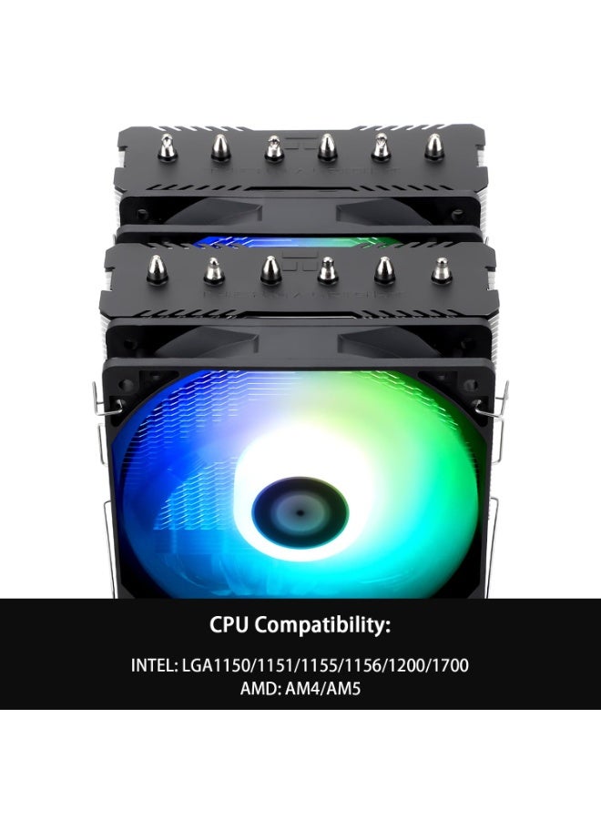 Thermalright Peerless Assassin 120 SE ARGB CPU Air Cooler, 6 Heat Pipes Cpu cooler, Dual TL-C12C-S PWM Fan, Aluminium Heatsink Cover, AGHP Technology, for AMD AM4/AM5/Intel LGA1700/1150/1151/1155/1200 - Image 4