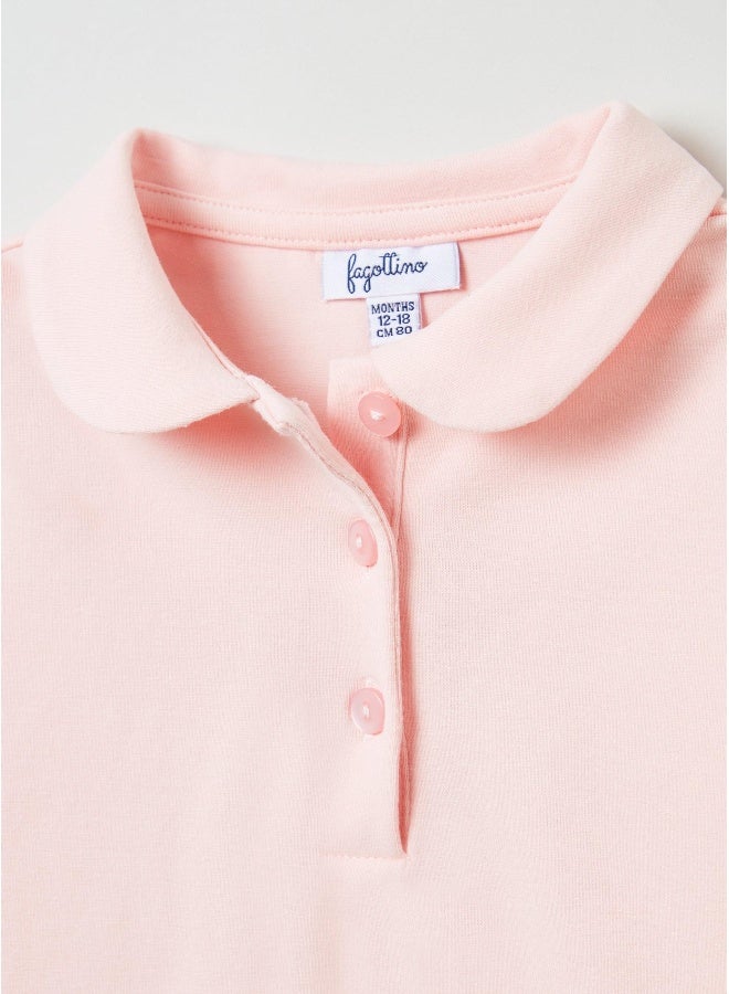 Ovs Solid colour stretch cotton polo shirt - Image 3