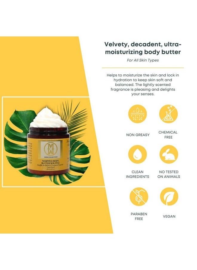 OMM Collection Natural Whipped Body Butter Soufflé For Dry & Sensitive Skin Whipped Shea Butter Infused By Vitamin E & A Mango Butter & Cacao Butter Hydrating & Moisturizing Shea Butter Cream For Women Vegan  - Image 4