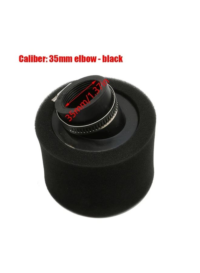 Motorcycle Air Filter Sponge Cleaner Foam 48mm Curved Mouth Black - Image 2