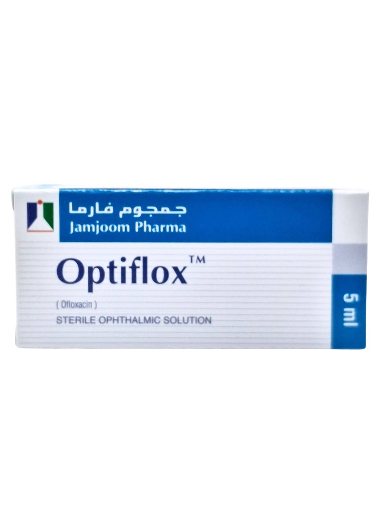 جمجوم فارما أوبتيفلوكس محلول معقم للعين 5 مل