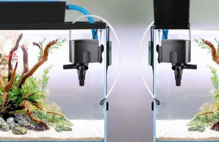 rizopets Wp-880F | 15W | 650L/Hr 3 in 1 Multi Functions Aquarium Top Filter with Free 1 Feet Sponge (Suits 25 Cm - 38 Cm Aquarium Fish Tank) - Image 5