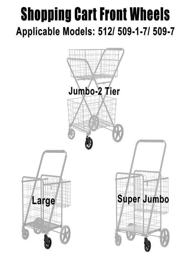 عجلات أمامية لعربة التسوق - Image 3