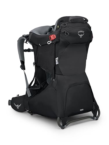 Osprey Poco Child Carrier Backpack - Adjustable Travel Baby Carrier with Sunshade - Comfortable Hiking Carrier for Toddlers, Black - Image 1
