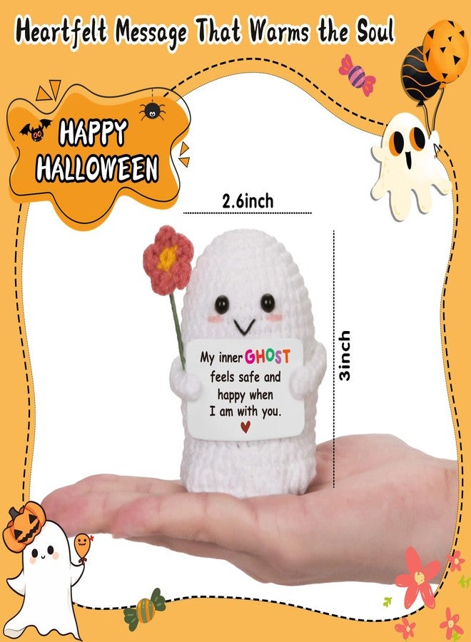 Frabaca Handmade Comfort Ghost Plush, Safe & Happy Companion for Anxiety Relief, Couples, Best Friends, Reassuring Gift for Stress, Self-Care, Valentine's Day - Image 2