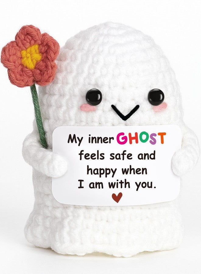 Frabaca Handmade Comfort Ghost Plush, Safe & Happy Companion for Anxiety Relief, Couples, Best Friends, Reassuring Gift for Stress, Self-Care, Valentine's Day - Image 1