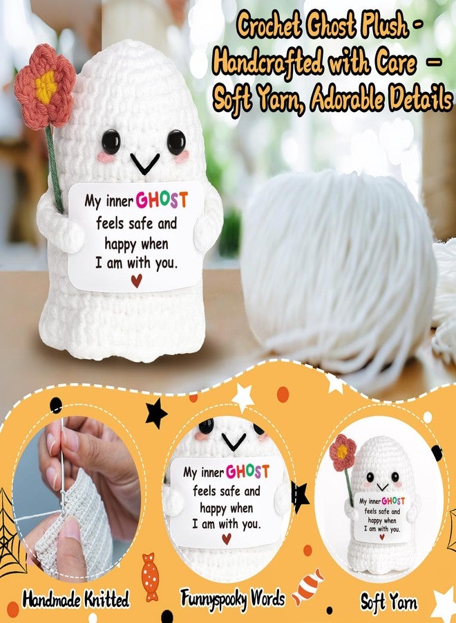 Frabaca Handmade Comfort Ghost Plush, Safe & Happy Companion for Anxiety Relief, Couples, Best Friends, Reassuring Gift for Stress, Self-Care, Valentine's Day - Image 3