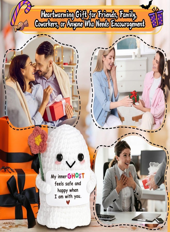 Frabaca Handmade Comfort Ghost Plush, Safe & Happy Companion for Anxiety Relief, Couples, Best Friends, Reassuring Gift for Stress, Self-Care, Valentine's Day - Image 4