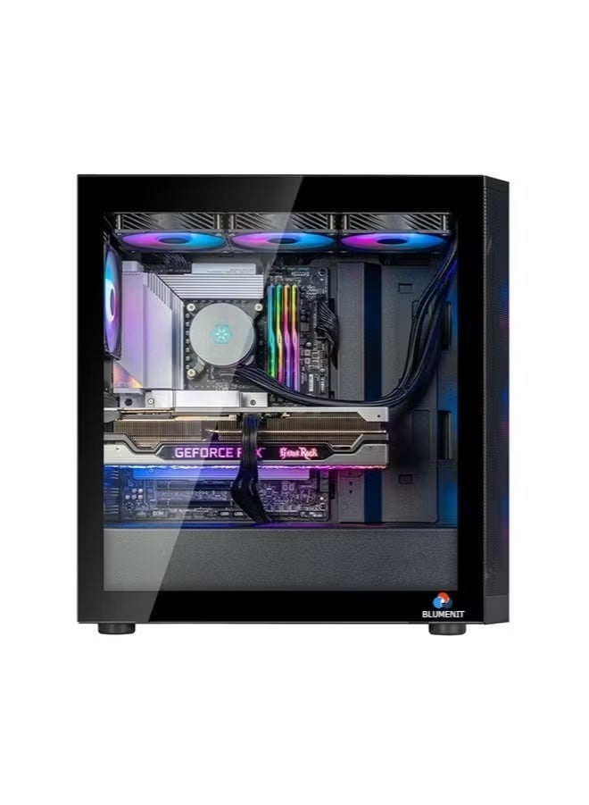 BLUMENIT Voltix-5L (i5-14400F/B760/RTX 3050 6GB/16GB D5/1TB NVMe/ Win 11 Pro) black - Image 2