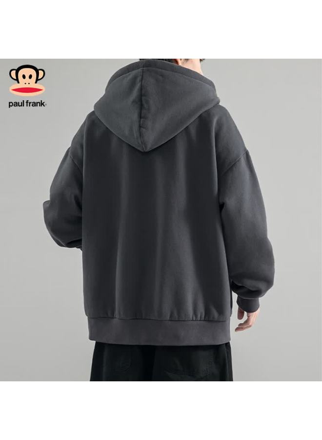 Paul Frank Men's Hoodie Spring Autumn New American Streetwear Casual Fashion Versatile Jacket Black M - Image 5