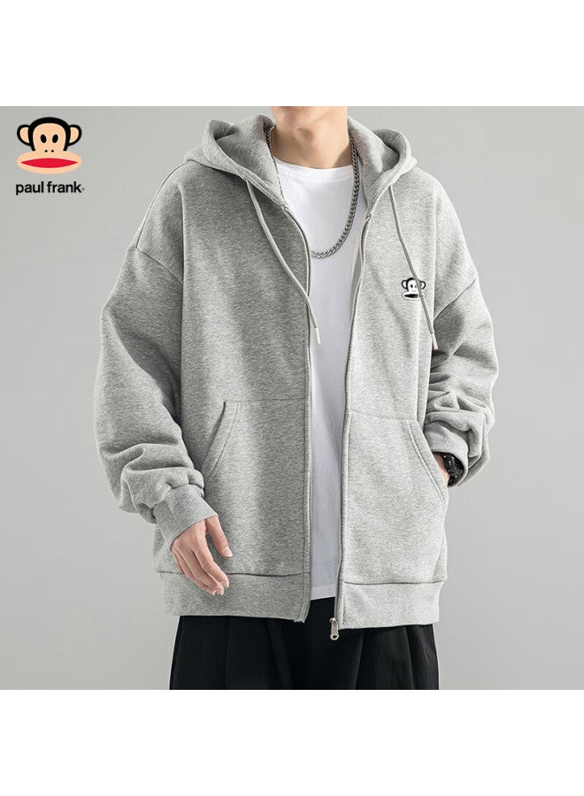 Paul Frank Men's Hoodie Spring Autumn New American Streetwear Casual Fashion Versatile Jacket Black M - Image 3