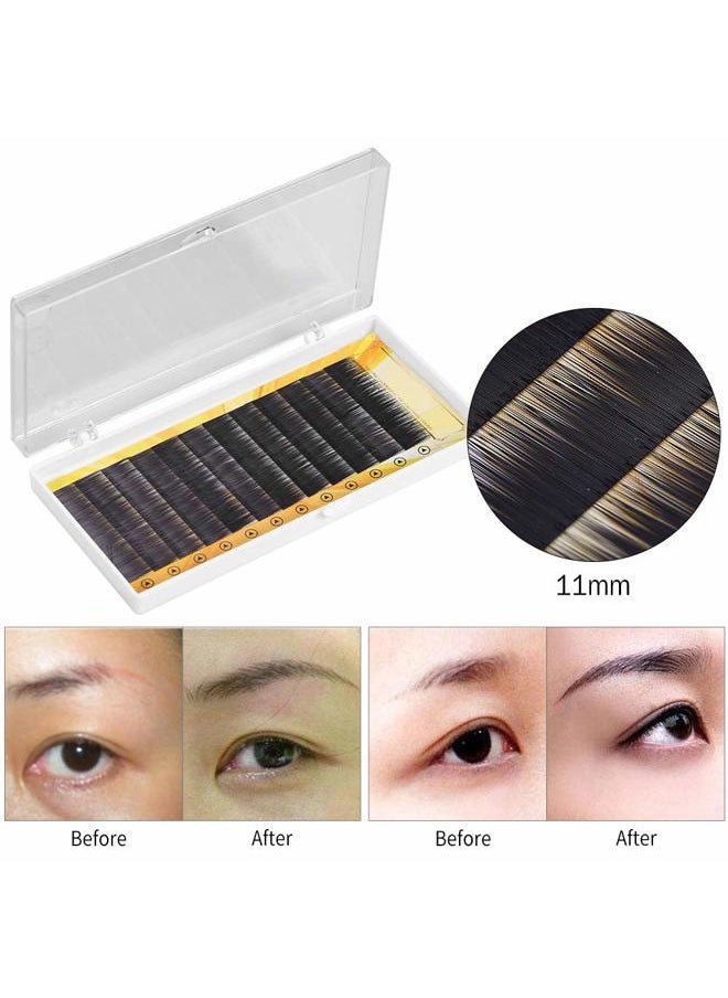Brino False Eyebrow, Natural False Eyebrow Extension Fake Eyebrow Enhancer Individual Artificial Eyebrows(11mm)  - Image 3