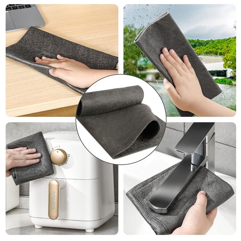 AVMPHD Thickened Magic Cleaning Cloth AllPurpose Microfibre Cloths Cleaning Cloths Microfibre Cleaning Cloths Reusable Cloths for Windows Kitchen Utensils Cars Pack of 3 - Image 4