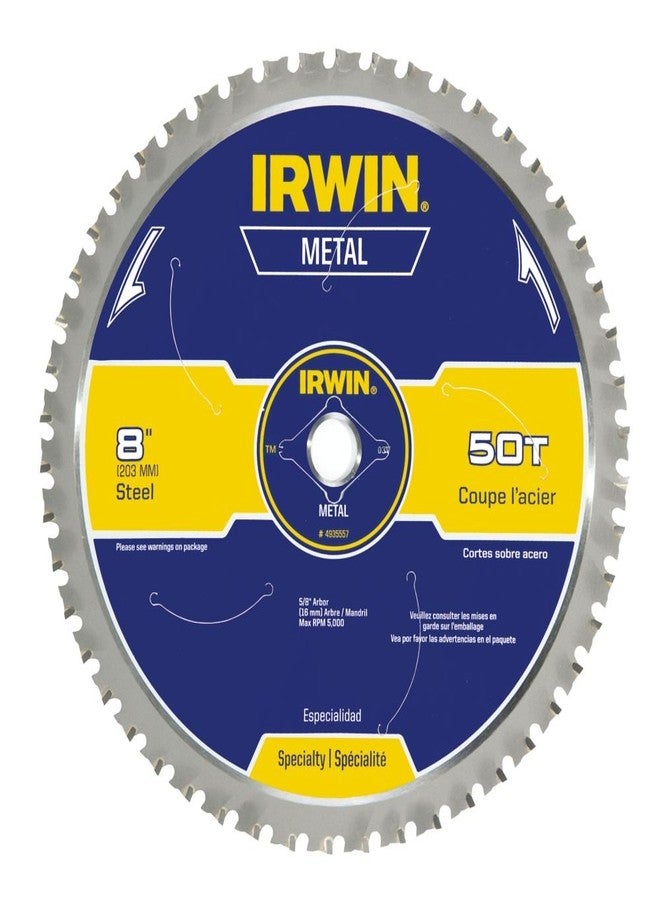 Irwin Tools IRWIN 8-Inch Circular Saw Blade, Metal-Cutting, 50-Tooth (4935557)