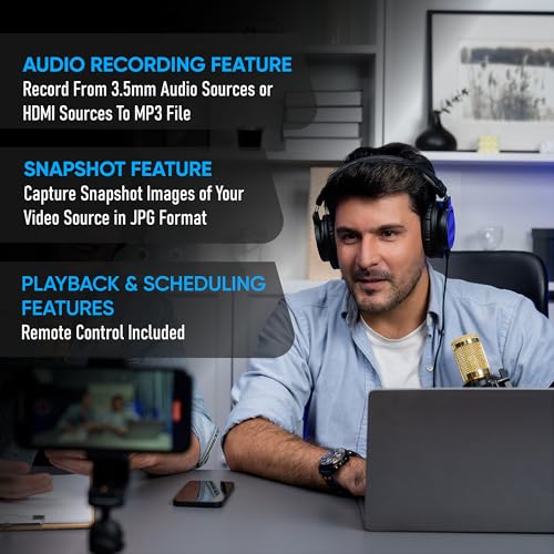 ClearClick 4K HD Video Capture Box 2.0 (Second Generation) - Record Audio and Video from 4K HDMI Sources [Content-Protected Sources Not Supported] - Saves onto USB Flash Drive or MicroSD Card - Image 5