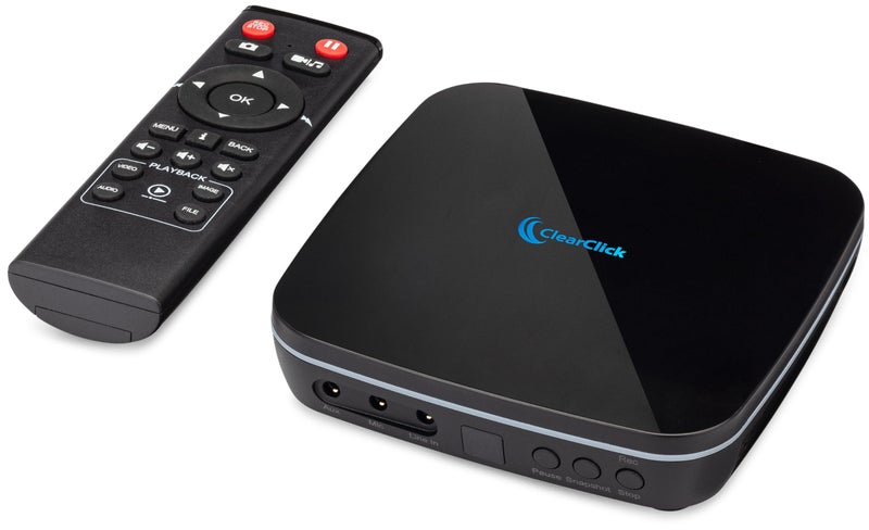 ClearClick 4K HD Video Capture Box 2.0 (Second Generation) - Record Audio and Video from 4K HDMI Sources [Content-Protected Sources Not Supported] - Saves onto USB Flash Drive or MicroSD Card - Image 1