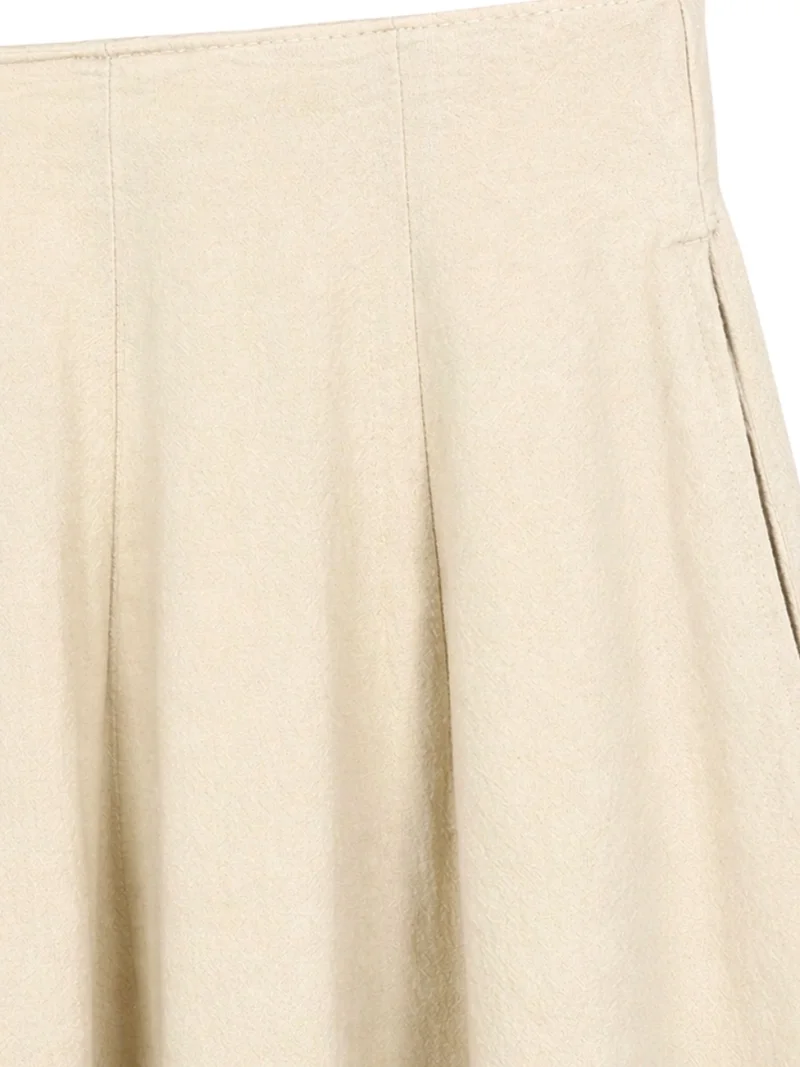 ميكسراي MIXRAY High Waist A-Line Midi Skirt
