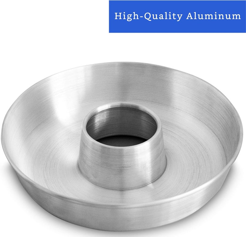 GLOBE ROCKET Aluminum Ring Cake Pan (8 in) - Ring Mold Pan - Fluted Tube Pans for Baking Pound Cake - Flan Molds for Baking - Molde para Flan - Molde para Chocoflan - Moldes para Pasteles - Image 2
