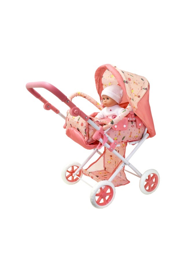 dolls world Deluxe Folding Pram For Dolls Up To 18 inch from Peterkin gift for kids of Age above 3 years - Image 5