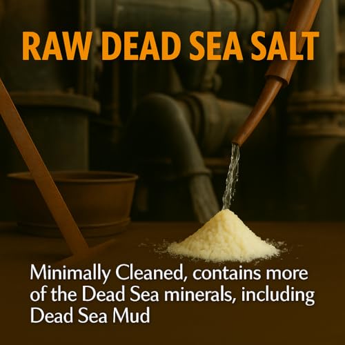 Aromasong Raw Dead Sea Bath Salt Minimally Cleaned Contains More Dead Sea Minerals Including Dead Sea Mud 100 Pure Natural Dead Sea Salts for Soaking 24 LB Bulk Resealable Pack - Image 3