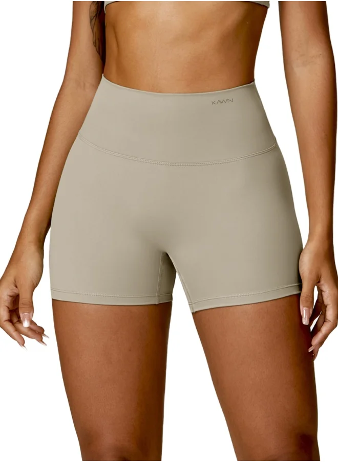 كون.يوغا Womens High Waist Contour Seamless Workout Sport Yoga Shorts Tummy Control