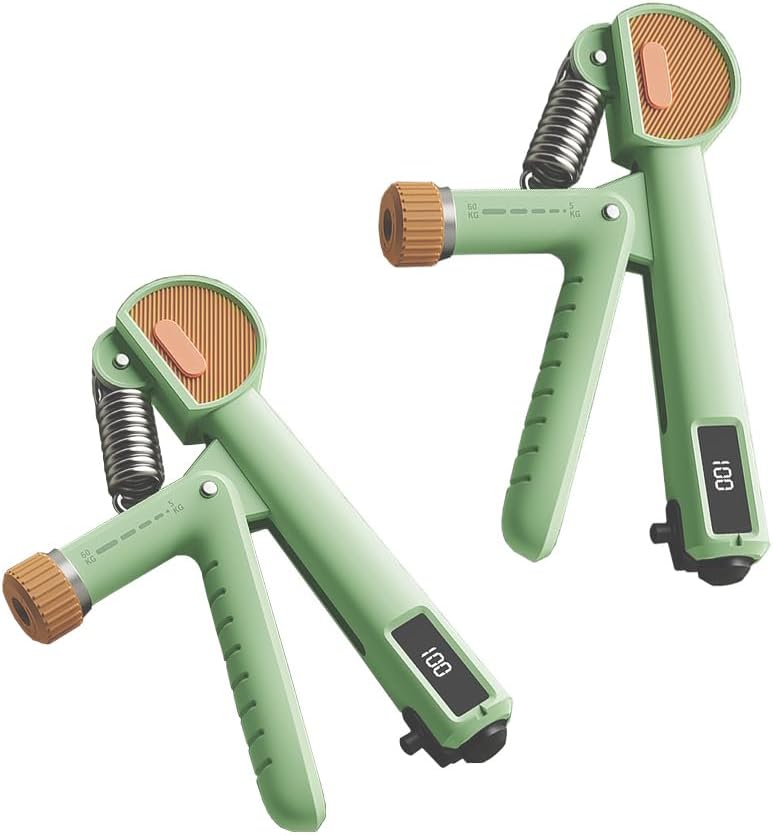 2PCS Adjustable Resistance Hand Grip Strengthener Trainer Kit for Strong Wrists - Image 1