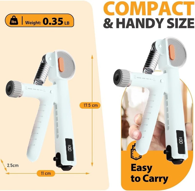 2PCS Adjustable Resistance Hand Grip Strengthener Trainer Kit for Strong Wrists - Image 5