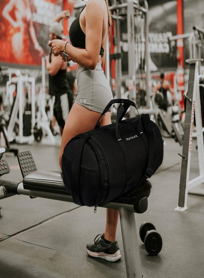 Travalate® Sports Gym Bag, Travel Duffel Bag with Shoes Compartment for Men Women, 22L, Lightweight Water Resitant - Image 2