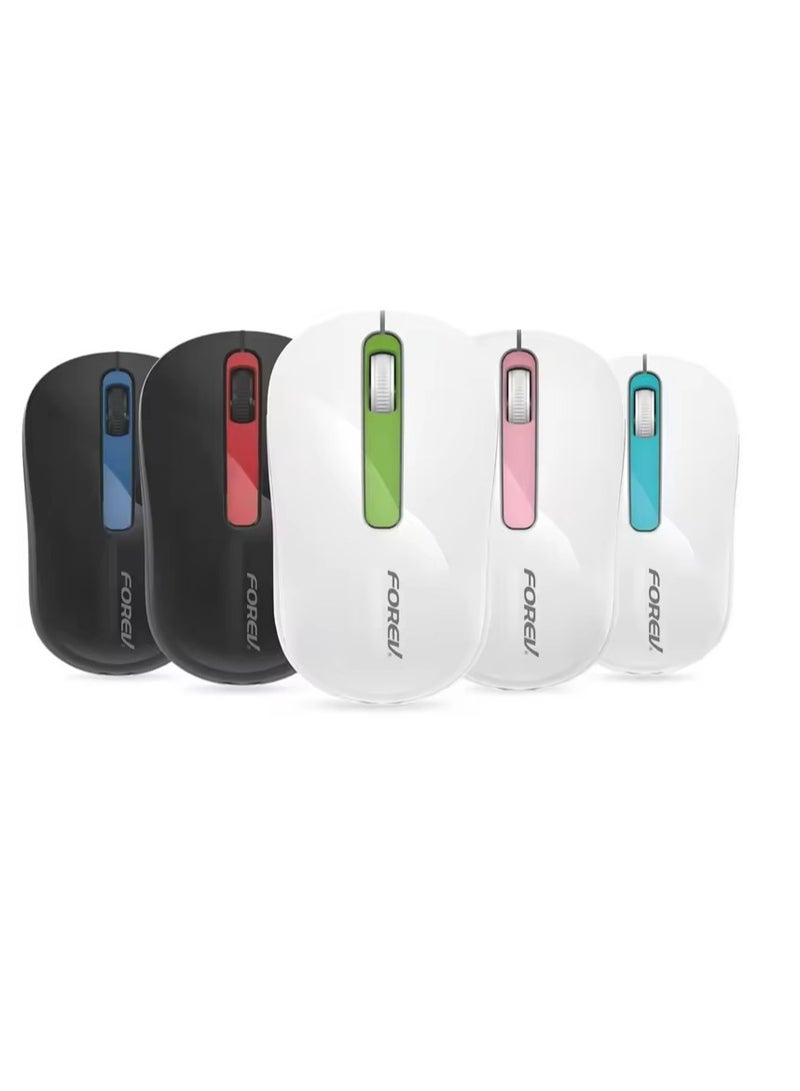 Forev Computer office mouse wireless  ,  FV-188 , gaming mute mini multimedia portable mouse - 15m distance , 1600 DPI , 3 button  - Image 2