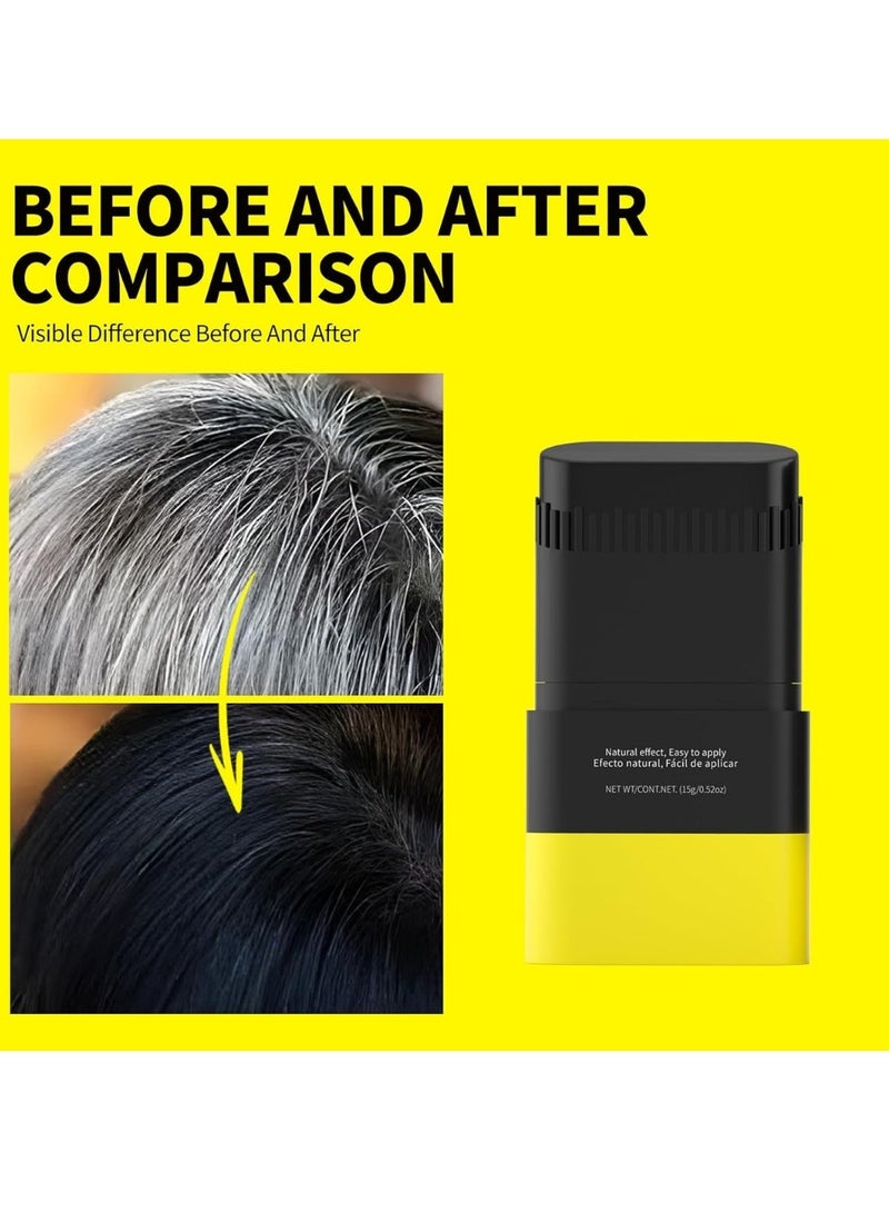Sevich Grey Root Cover Up Med Brown Instant Hair Root Touch-Up Stick Dual Sided Ergonomic Comb Design For Natural Gray Coverage Long Lasting Moisturizing Formula With Plant Extracts 15g - Image 2