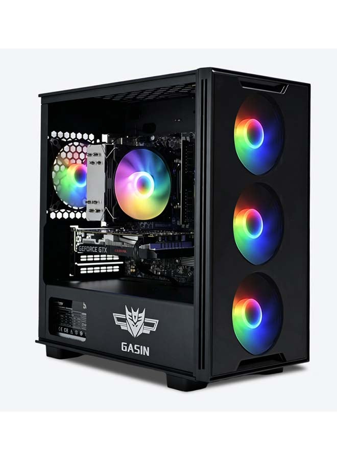 غاز كمبيوتر ألعاب بمعالج Core i5-11400F/قرص اس اس دي سعة 1 تيرابايت/ذاكرة وصول عشوائي (رام) سعة 16 جيجابايت/ذاكرة وصول عشوائي (رام) سعة 3200 ميجابايت/نظام تشغيل ويندوز 11/بطاقة رسومات NVIDIA GeForce GTX 1650 Super Graphics سعة 4 جيجابايت/ أسود - Image 1