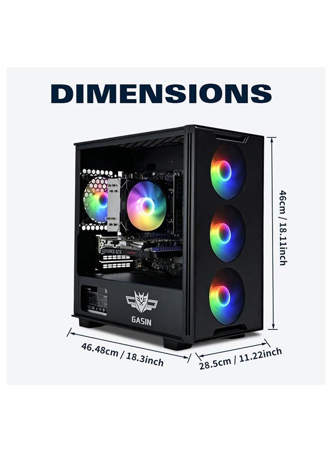 غاز كمبيوتر ألعاب بمعالج Core i5-11400F/قرص اس اس دي سعة 1 تيرابايت/ذاكرة وصول عشوائي (رام) سعة 16 جيجابايت/ذاكرة وصول عشوائي (رام) سعة 3200 ميجابايت/نظام تشغيل ويندوز 11/بطاقة رسومات NVIDIA GeForce GTX 1650 Super Graphics سعة 4 جيجابايت/ أسود - Image 5