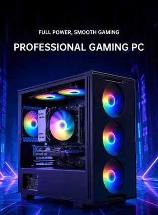 كمبيوتر ألعاب بمعالج Intel Core i5-12400F / ذاكرة RAM سعة 16 جيجابايت / وحدة تخزين SSD سعة 512 جيجابايت / بطاقة رسومات NVIDIA GeForce GTX 1650 Super سعة 4 جيجابايت / نظام Windows 11 / أسود أسود - view 3