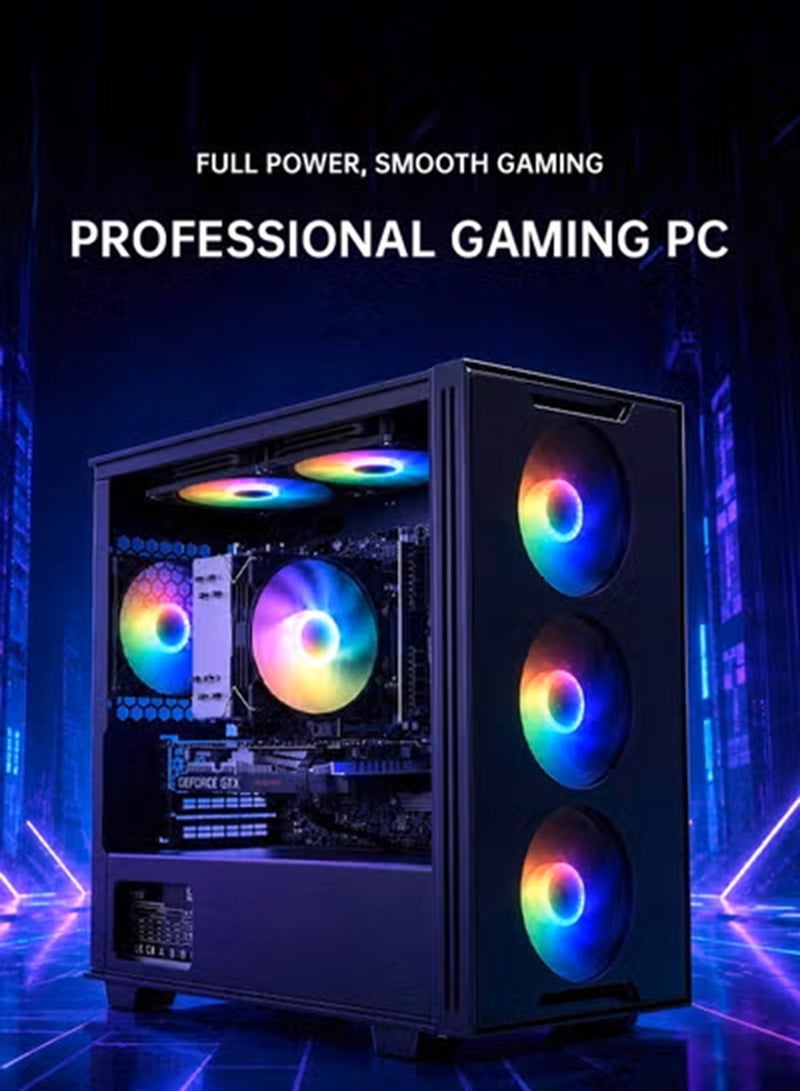 Gasin Gaming PC WIth Intel Core i5 12400F Processor/16GB RAM/512GB SSD/4GB Nvidia GeForce GTX 1650 Super Graphics/Windows 11/ Black - Image 3