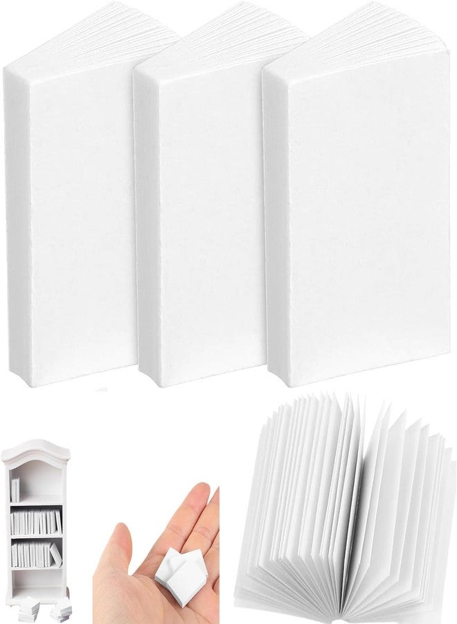 Pluzmecalm 30PCS Mini Dollhouse Books, 1:12 Scale Blank Miniatures Dollhouse Books Tiny Blank Notebook for Doll House Bookshelf Decoration - Image 1