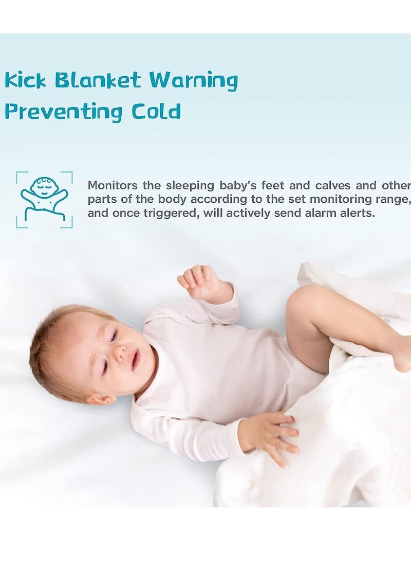 Advanced Smart Baby Monitor Cry Face Cover up, Danger Zone Detection with App to Phone Wall Mount Camera Call HD Night Remote Video