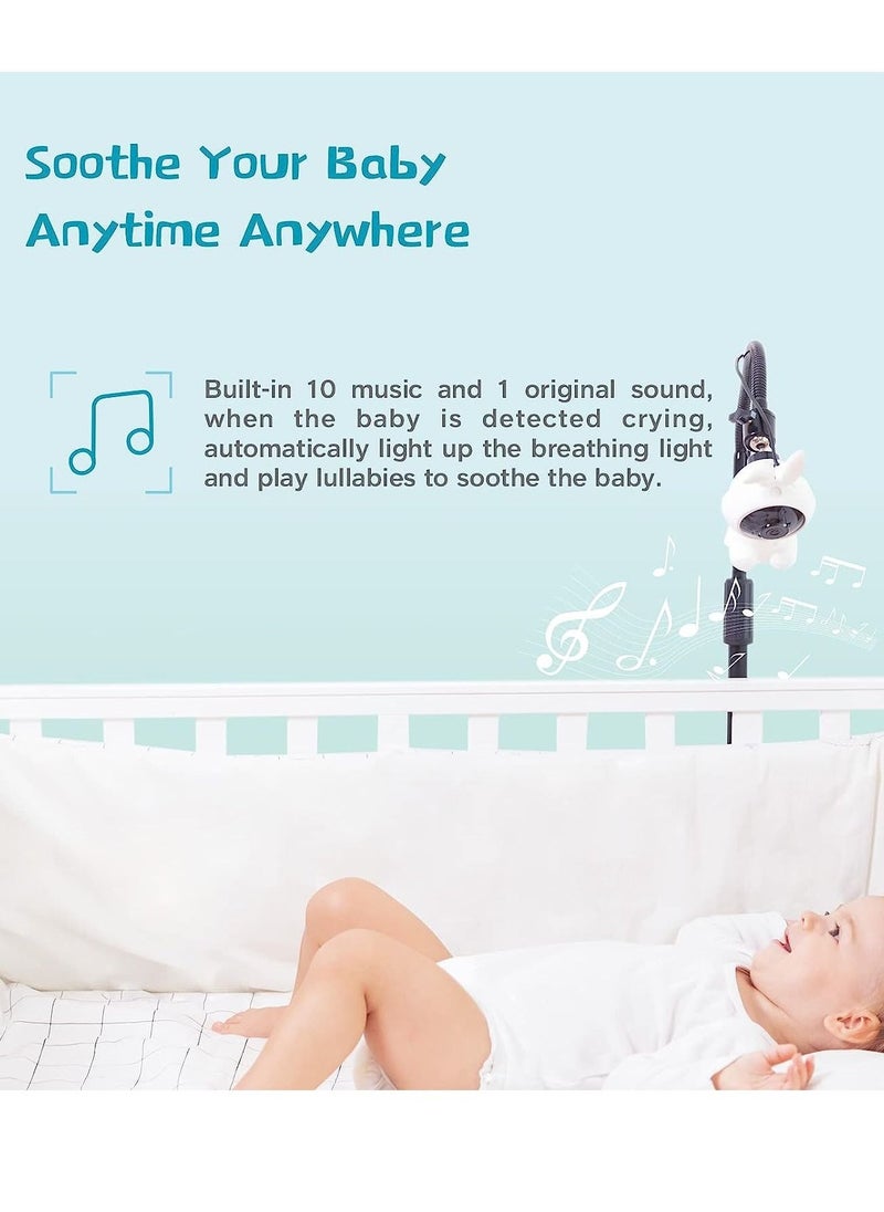 Advanced Smart Baby Monitor Cry Face Cover up, Danger Zone Detection with App to Phone Wall Mount Camera Call HD Night Remote Video