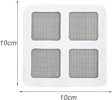 Vaigzo Vaigzo Shower Drain Hair Catcher Drain Hair Catcher Waterproof Mesh Stickers for Bathroom Accessories Apartment Essentials for Bathtub Kitchen Sink 4 X 4 Pack of 10  - Image 2