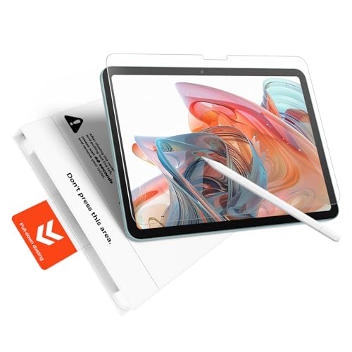 KCT 2 Pack Paperfeel Glass Screen Protector Compatible with iPad Air 11 Inch M4/M3/M2 (2026/2025/2024), Matte Surface, Tempered Glass with Bubble-Free Installation Tray - Image 1
