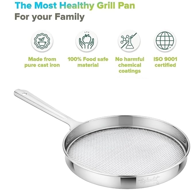 Kitchen Cooking Papad Roaster Roti Grill Brinjal Roaster Baigan Bharta Grill Roti Jali -(Pack of-1)  - Image 5