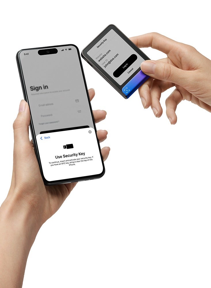 ليدجر محفظة فليكس للأجهزة | شاشة لمس . بوصة + مفتاح استعادة، أمان البيتكوين، آمنة عالميًا، بلوتوث، شحن -، + عملة و، لنظام  وأندرويد - أزرق نبتون - Image 5