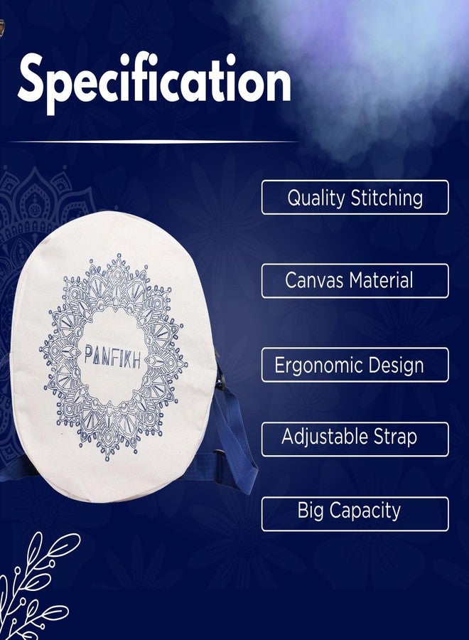 PANFIKH Yoga Wheel Carrying Case with Yoga Mat Cover Bag I Yoga Porps Accessories Bag I Natural Cotton Cover for Yoga Mat, Yoga Blocks and Yoga Wheel (Combo Pack) - Image 3