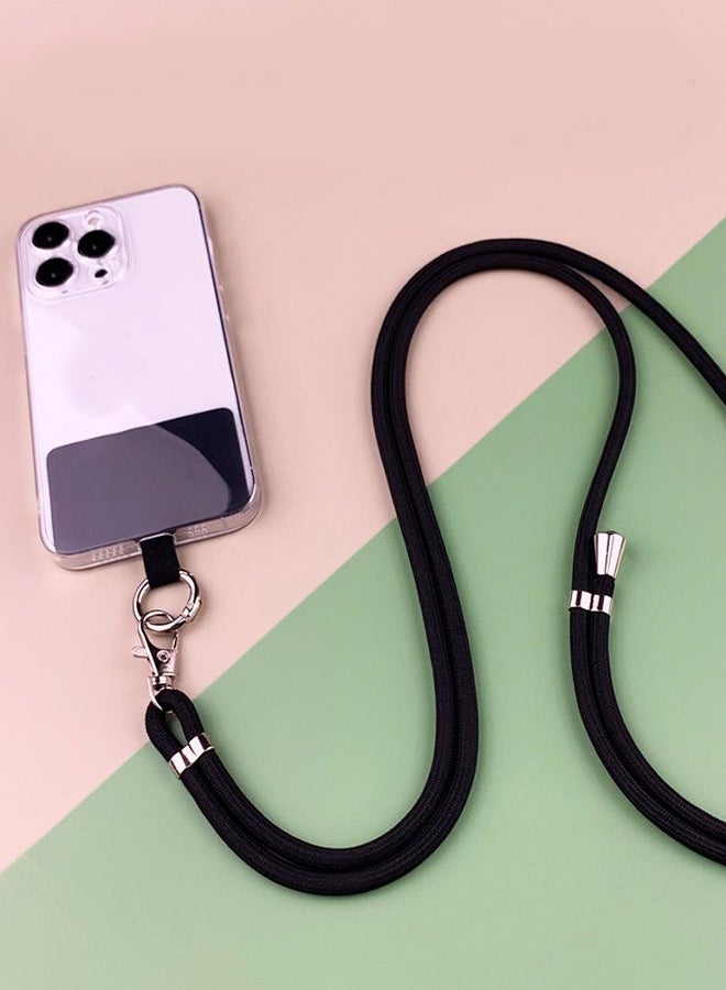 Universal phone lanyard, messenger-style phone lanyard, multi-functional nylon patch adjustable shoulder strap, compatible with most smartphones - Image 4